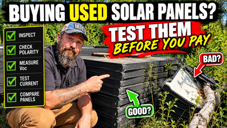 Testing a used solar panel before buying it